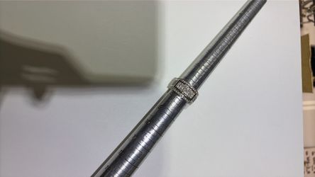 White gold diamond ring