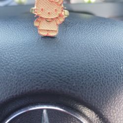 Hello Kitty 14 k Gold Ring 