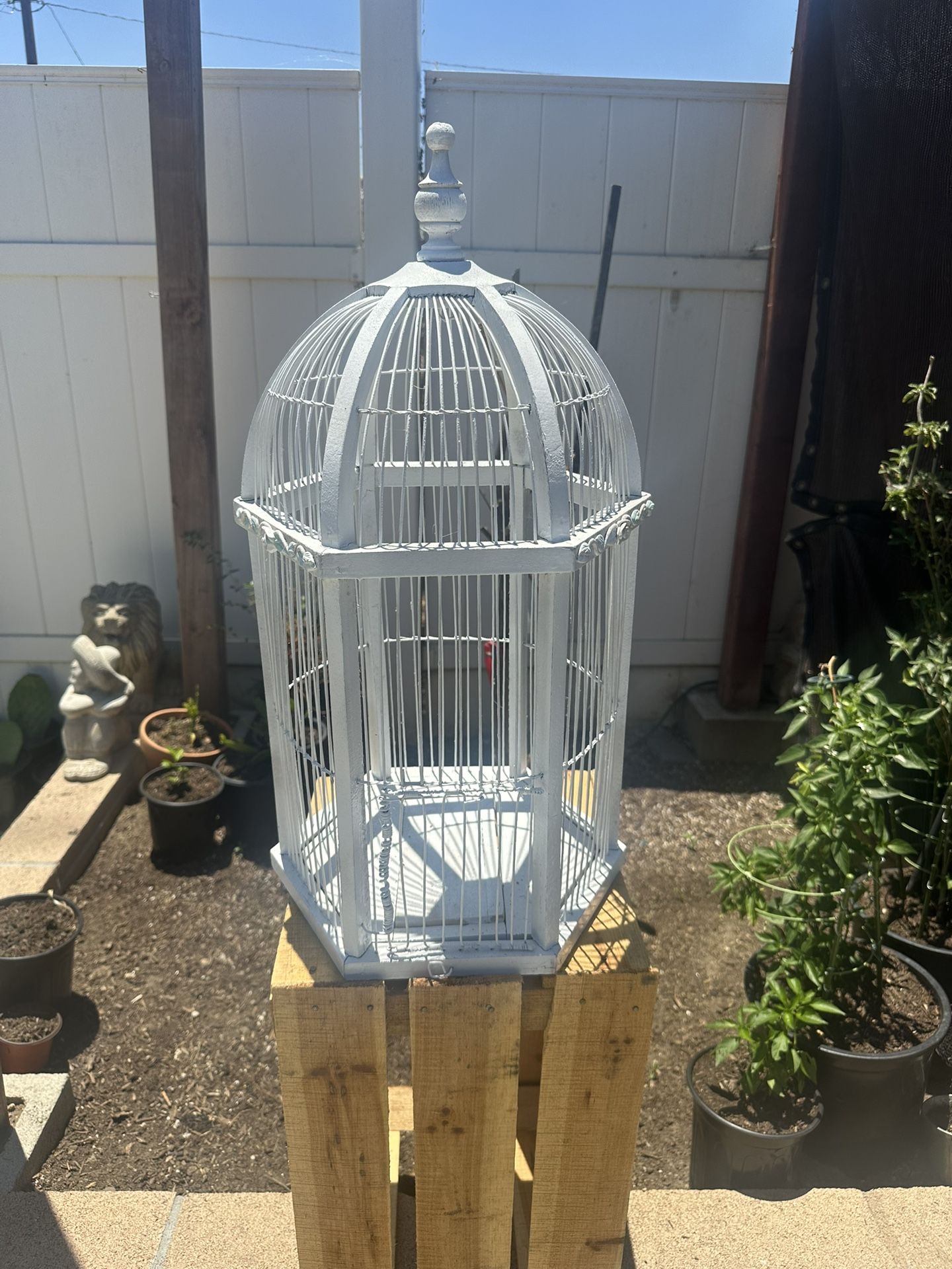Wood And Iron Bird Cage