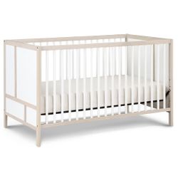 New in Box Suite Bebe Pixie Finn 3-in-1 Crib in Washed Natural/White Mattress NOT included 