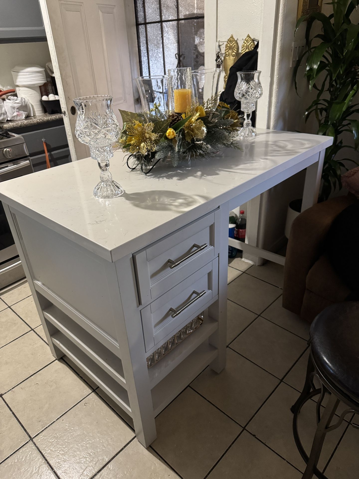 White Marble Table