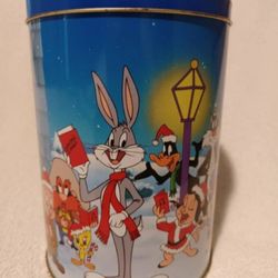 Vintage Looney tunes Brach's candy Christmas tin