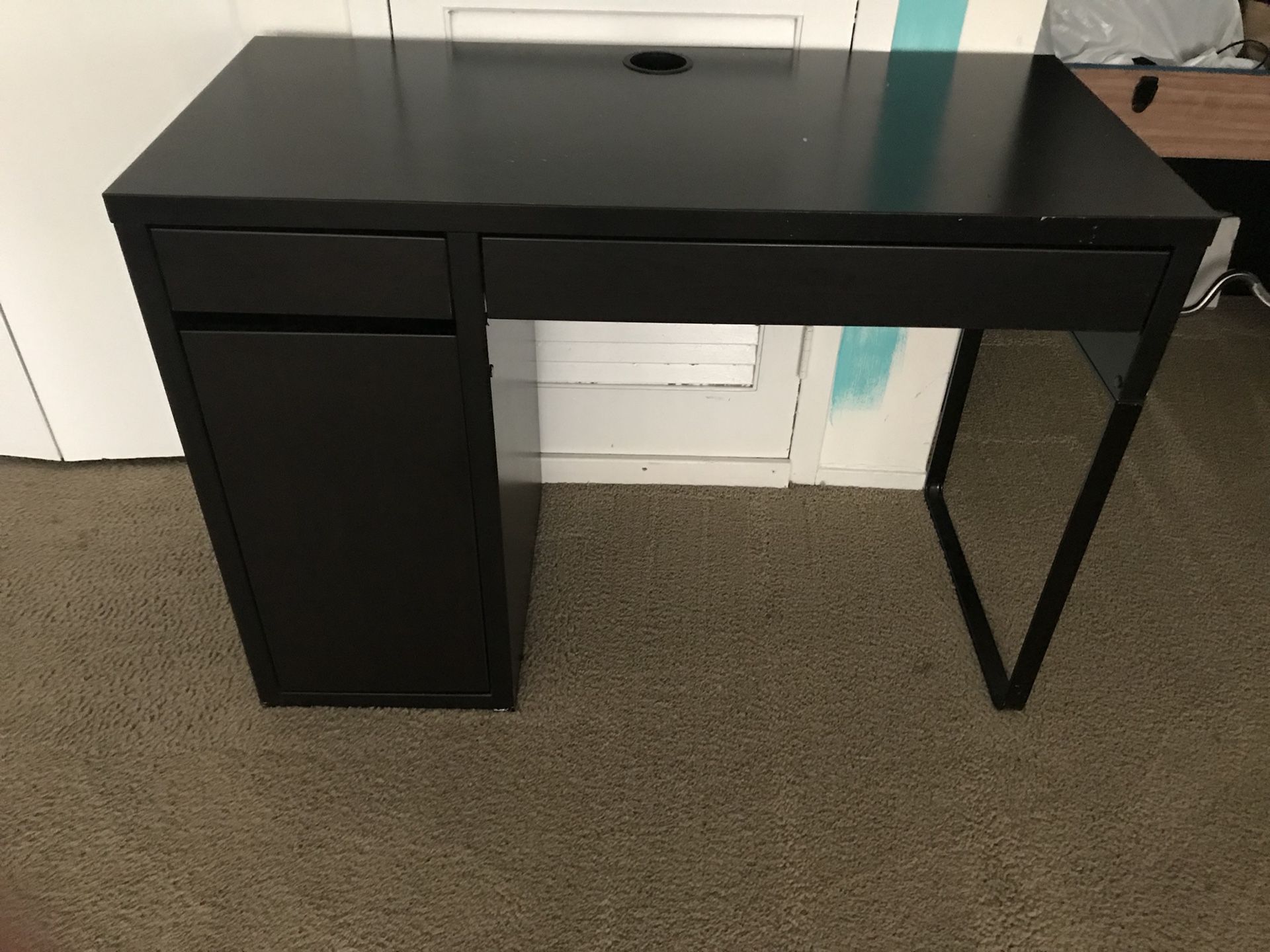 Ikea black desk