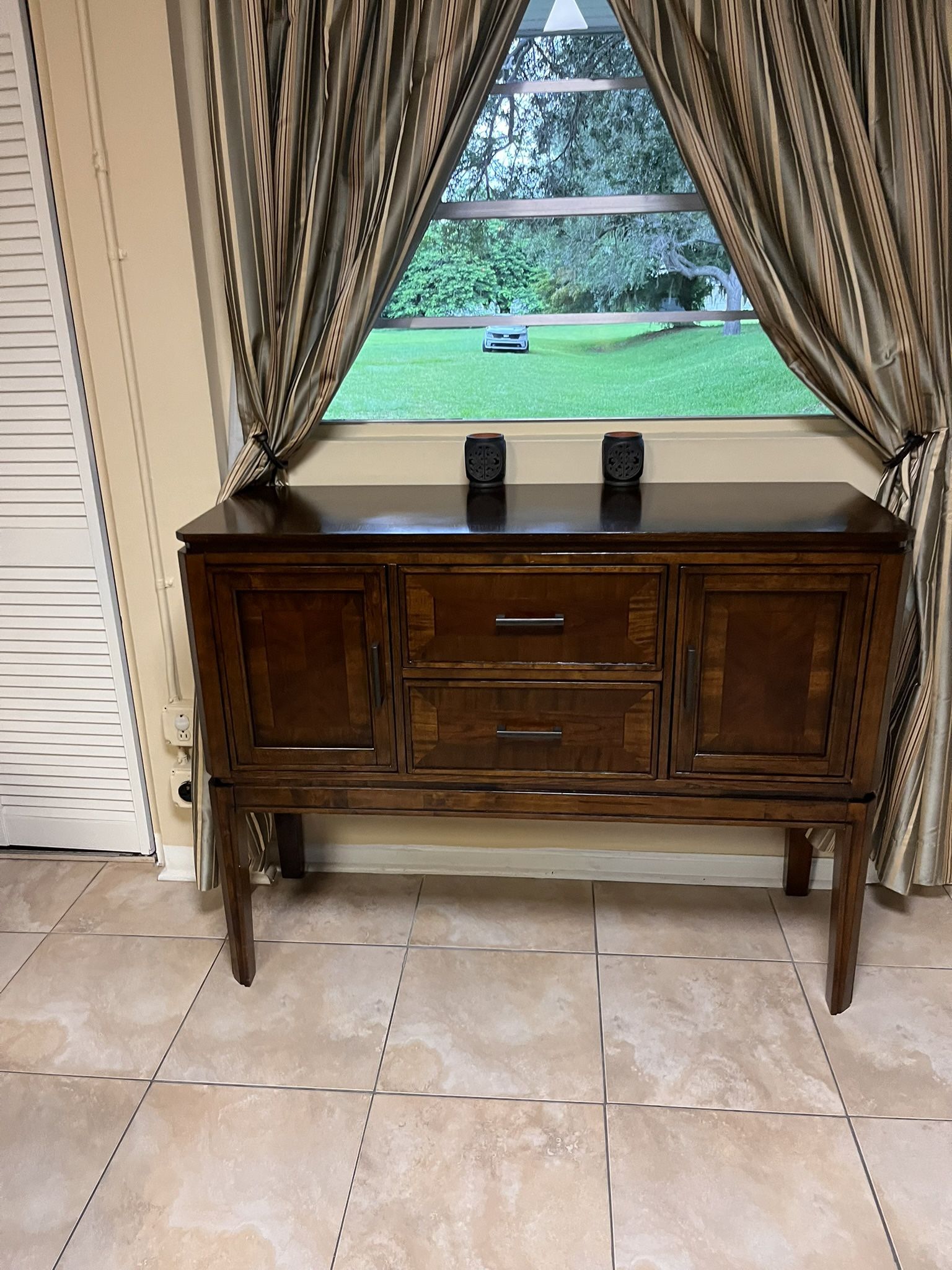 Wood Console Table