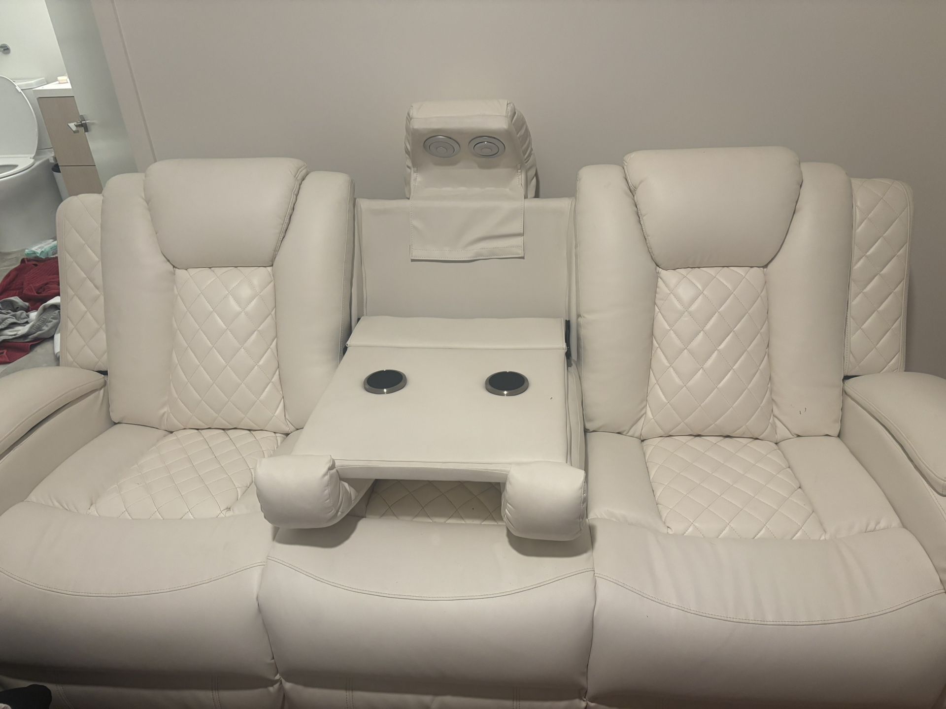 White Leather Couches