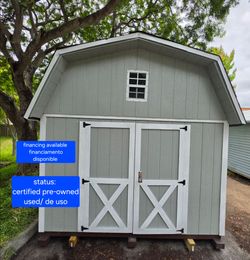 shed casita de patio 10x12  (2)story delivery included