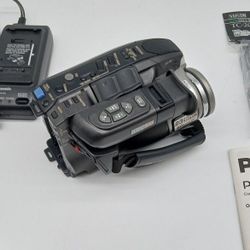 Panasonic VHS- C Camcorder with Power Supply/Charger, Remote, Batteries And Bag. Works Fine.