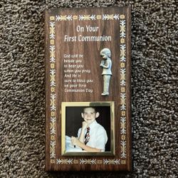First Communion Photo Plaque 