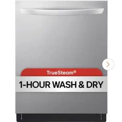 LG
24 in. PrintProof Stainless Steel Smart Top Control Dishwasher with 1-Hour Wash and Dry, QuadWash Pro and TrueSteam