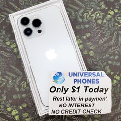 Apple Iphone 16 Pro Max 256gb  Unlocked, FREE Smartwach/ Headphones. Pay $1 Today Rest in payments. NO CREDIT NEEDED FINANCING