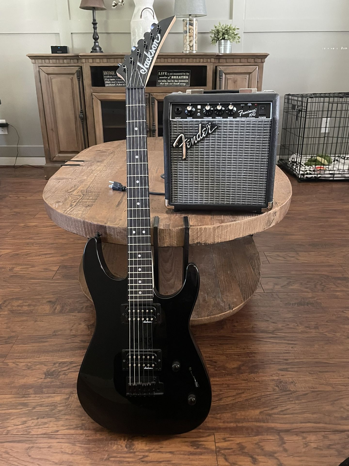 Jackson JS series Dinky JS11 and Fender Amp