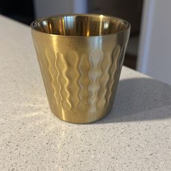 New Unused Gold Cup Espresso Tea Handleless