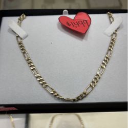 Gold Figaro Chain 10k 22.4g 24in