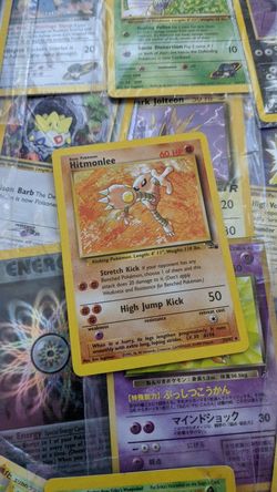 HITMONLEE **MINT**RARE Pokemon Card from the Fossil Set**
