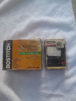 Bostitch staples and carpet blades  pick UP only $15.00 both