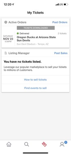 ASU vs Oregon Ducks Tickets