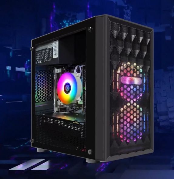 Black RGB Gaming PC Computer