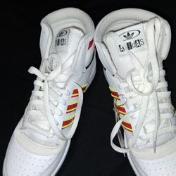 Adidas Top Ten RB Mens White Red Lime Shoes 