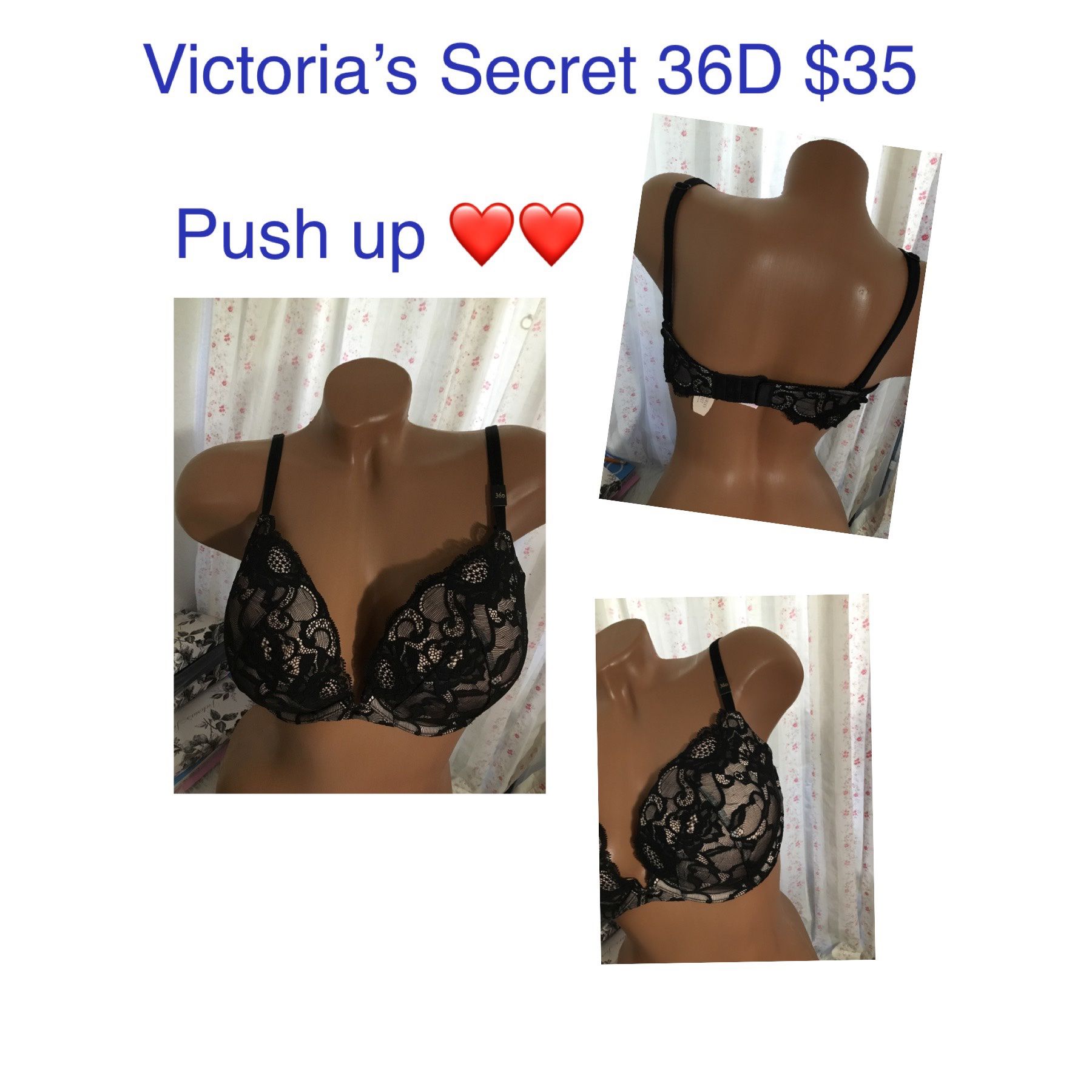 New Bra Victoria Secret Very Sexy Push Up Pigeonnant 36Dfirm Price for Sale  in Los Angeles, CA - OfferUp