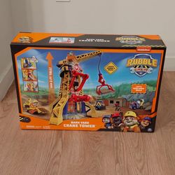PAW Patrol, Rubble & Crew Bark Yard Crane Tower Playset