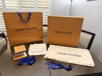 Luxury Designer XL Packaging Set – Box, Dust Bags, Shopping Bag & Ribbons