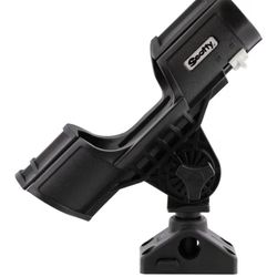 Scotty #400-BK Orca Rod Holder w/ #241L Side Deck Mount,Black, Small