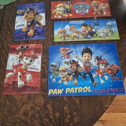 Six Paw Patrol Puzzles