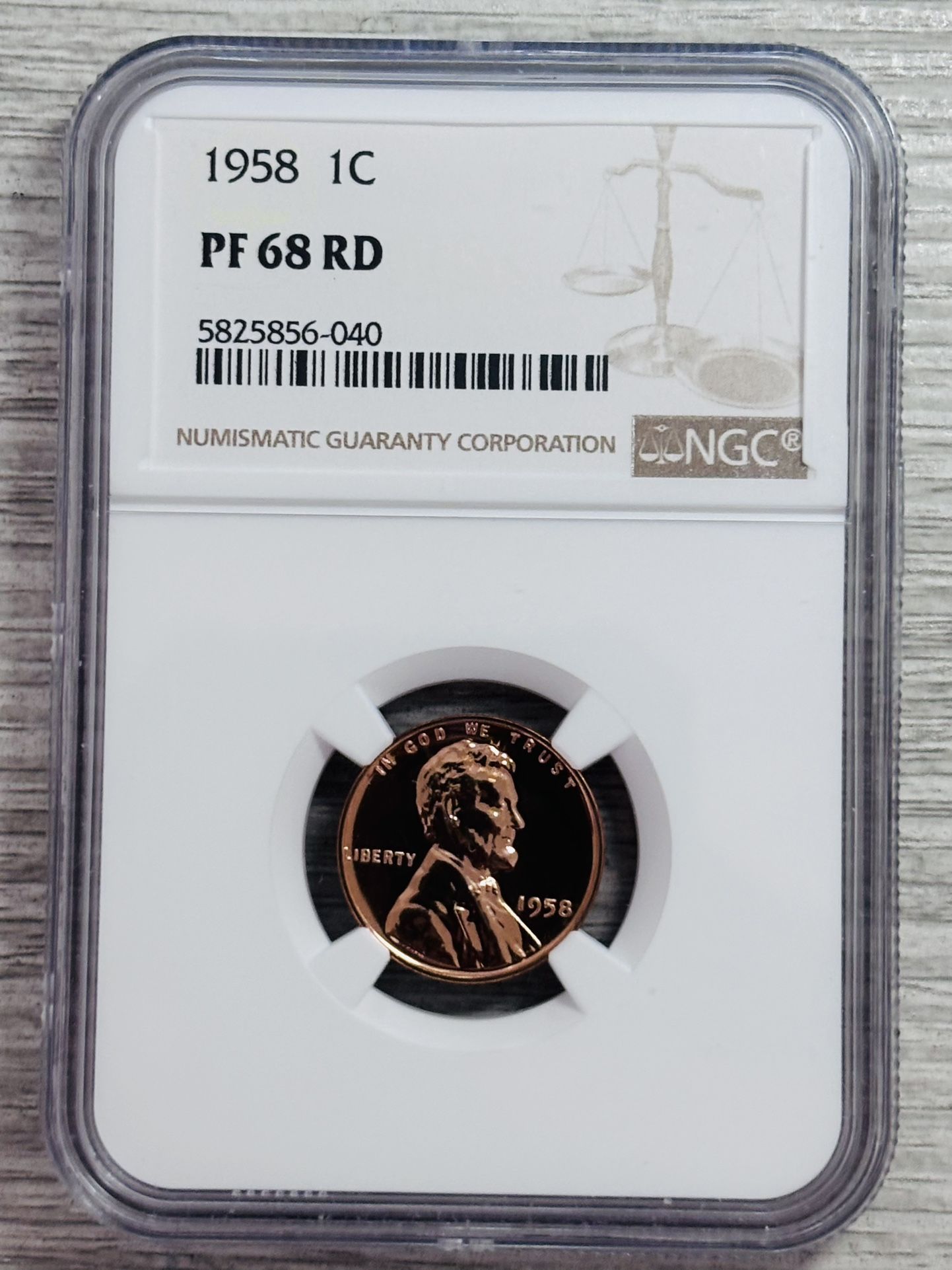 1958 Wheat Lincoln Cent Coin