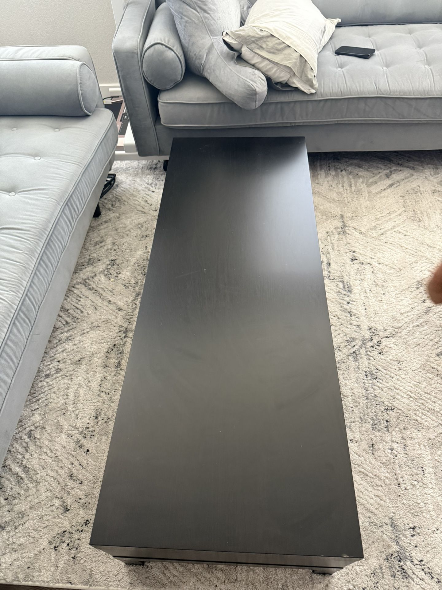 Black Wooden Coffee Table