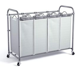 4 Section Laundry Sorter Heavy Duty