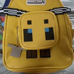 Women’s Minecraft Bee Craft 10.5 Mini Backpack + Key Chain