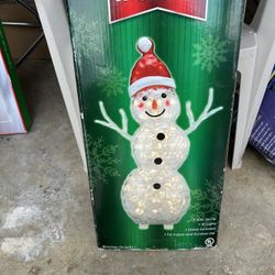 30 Inch Lighted Snowman