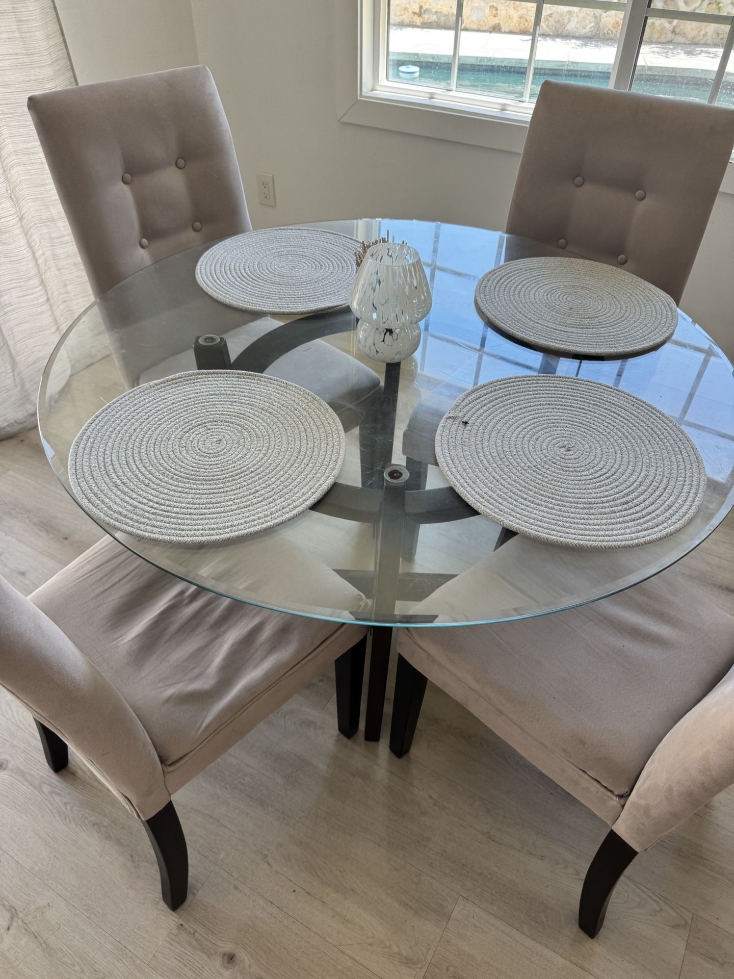 Dining room table and chairs