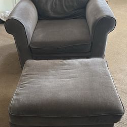 Couch chair with ottoman
