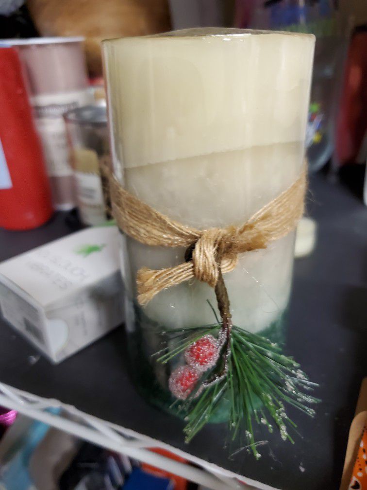 Pier One Holiday Pillar Candle