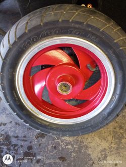 2 rims and tires