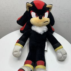 This is a plush toy of Shadow the Hedgehog.