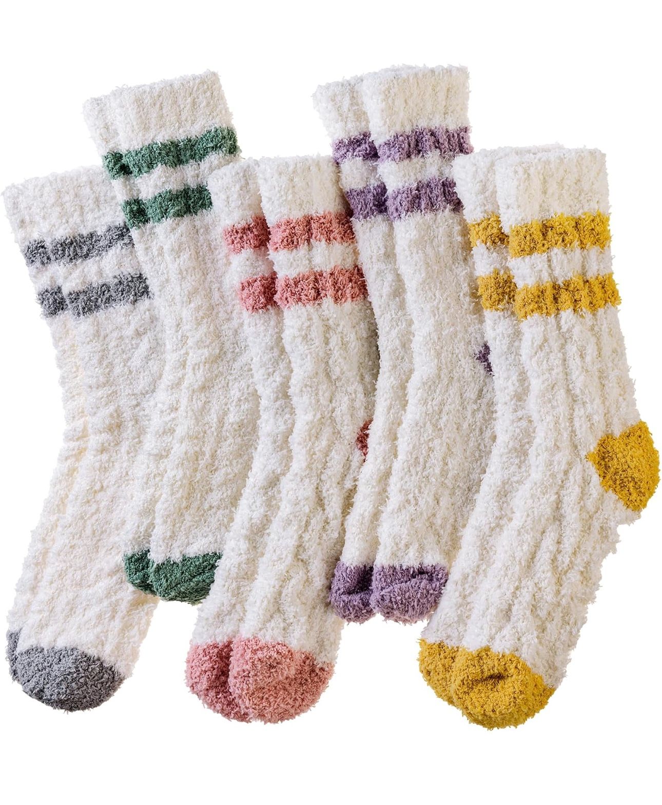 BRAND NEW 5 Pairs Womens Fuzzy Socks (Size US 5-10) #DM6