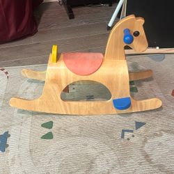 Real Wood Rocking Horse