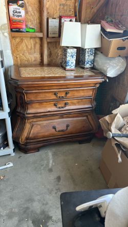 Michael amino dresser felt interior and marble on top