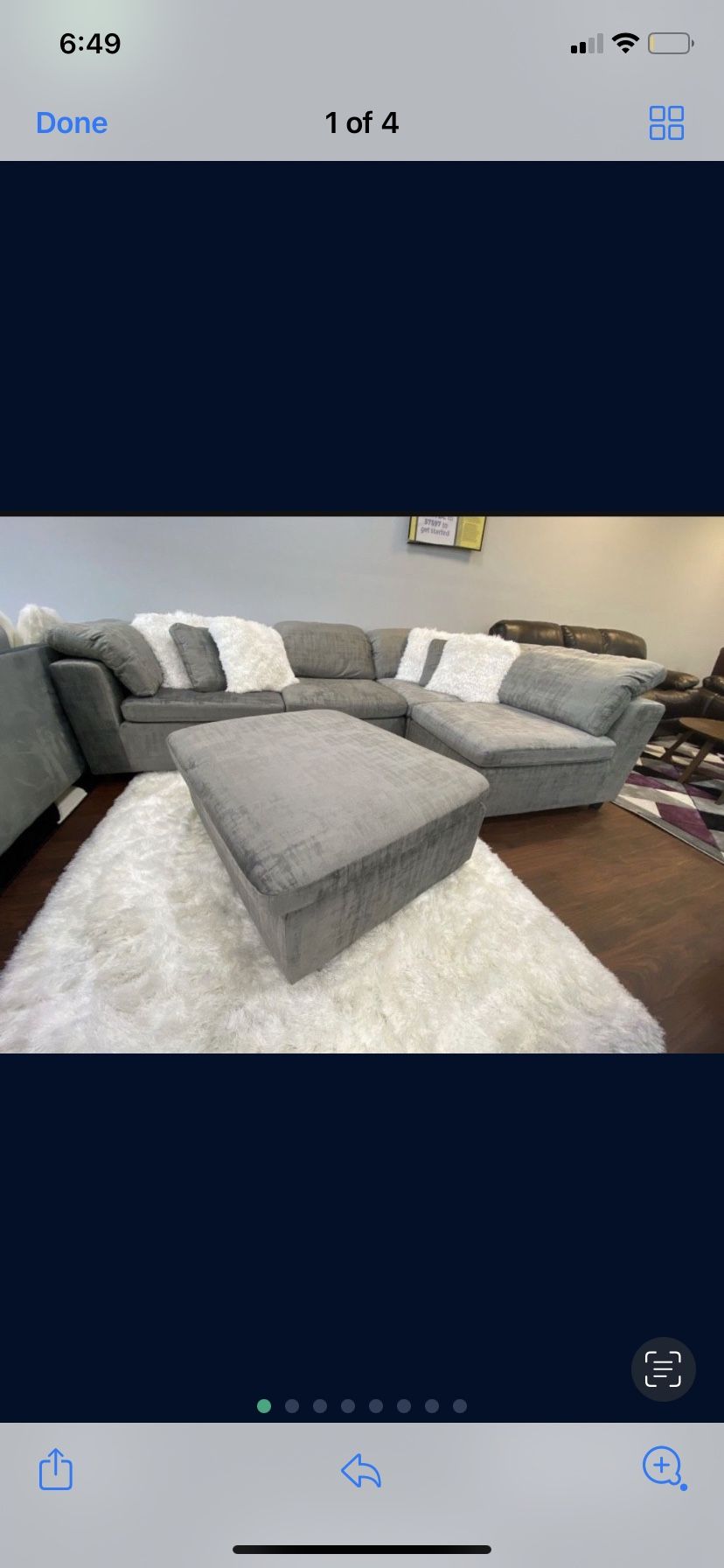 WOW! MODULAR SOFA SECTIONAL! OTTOMAN INCLUDED! SHOPE AND SAVE! WOW. 