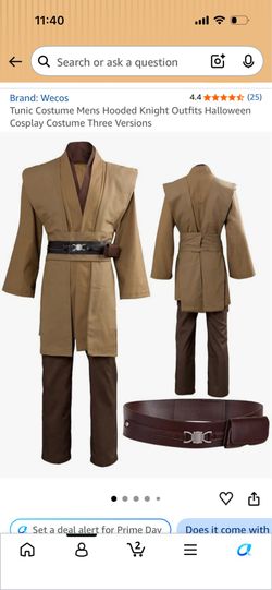 Men’s medium Jedi costume