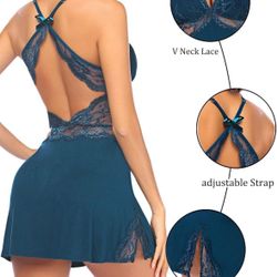 Avidlove Women Lace Chemise Sleepwear Babydoll Teddy Lingerie
