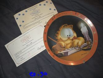 Garfield Plate WITH CERTIFICATE OF AUTHENTICITY