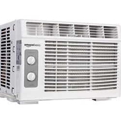 Amazon Basics Window-Mounted Air Conditioner with Mechanical Control - Cools 150 Square Feet, 5000 BTU, AC Unit