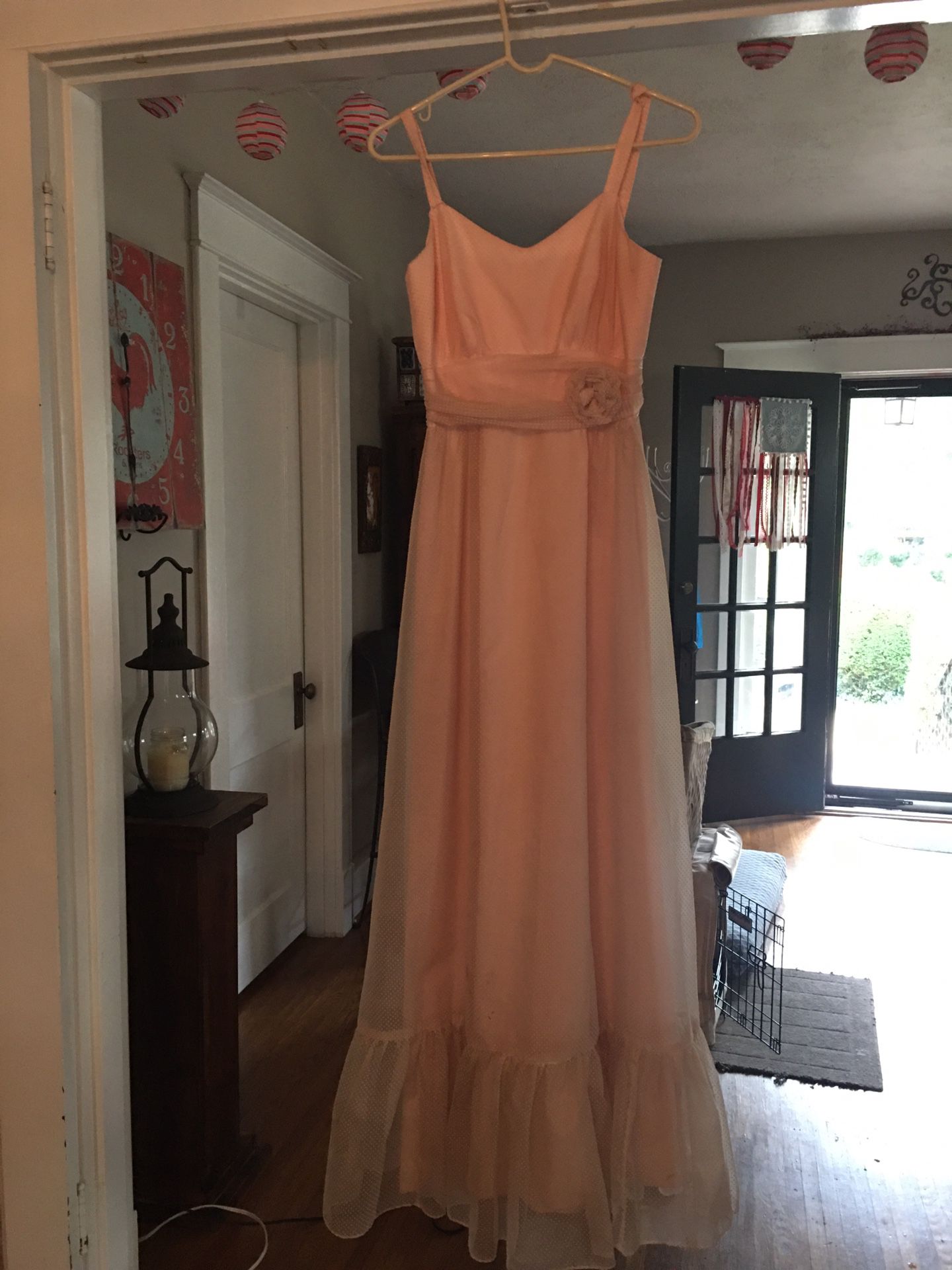 Vintage pink prom dress 1980 size 5/6