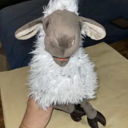 12 Inch Bleeding Sheep Hand Puppet Plush 