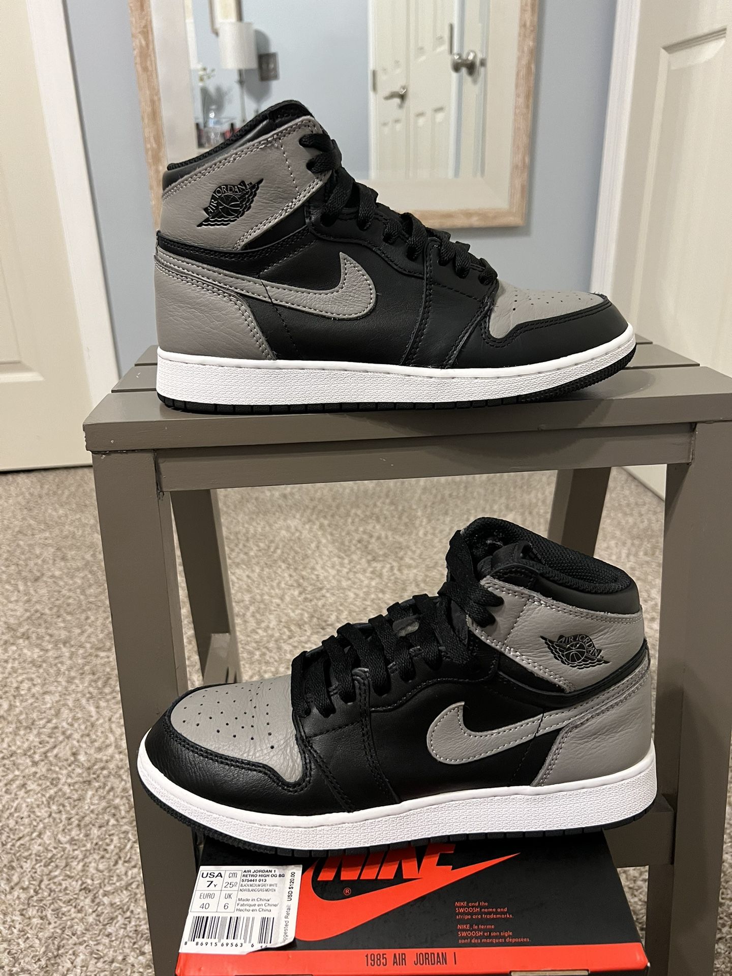 Air jordan 1 retro high shadow 2018 gs