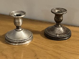 sterling silver candlesticks