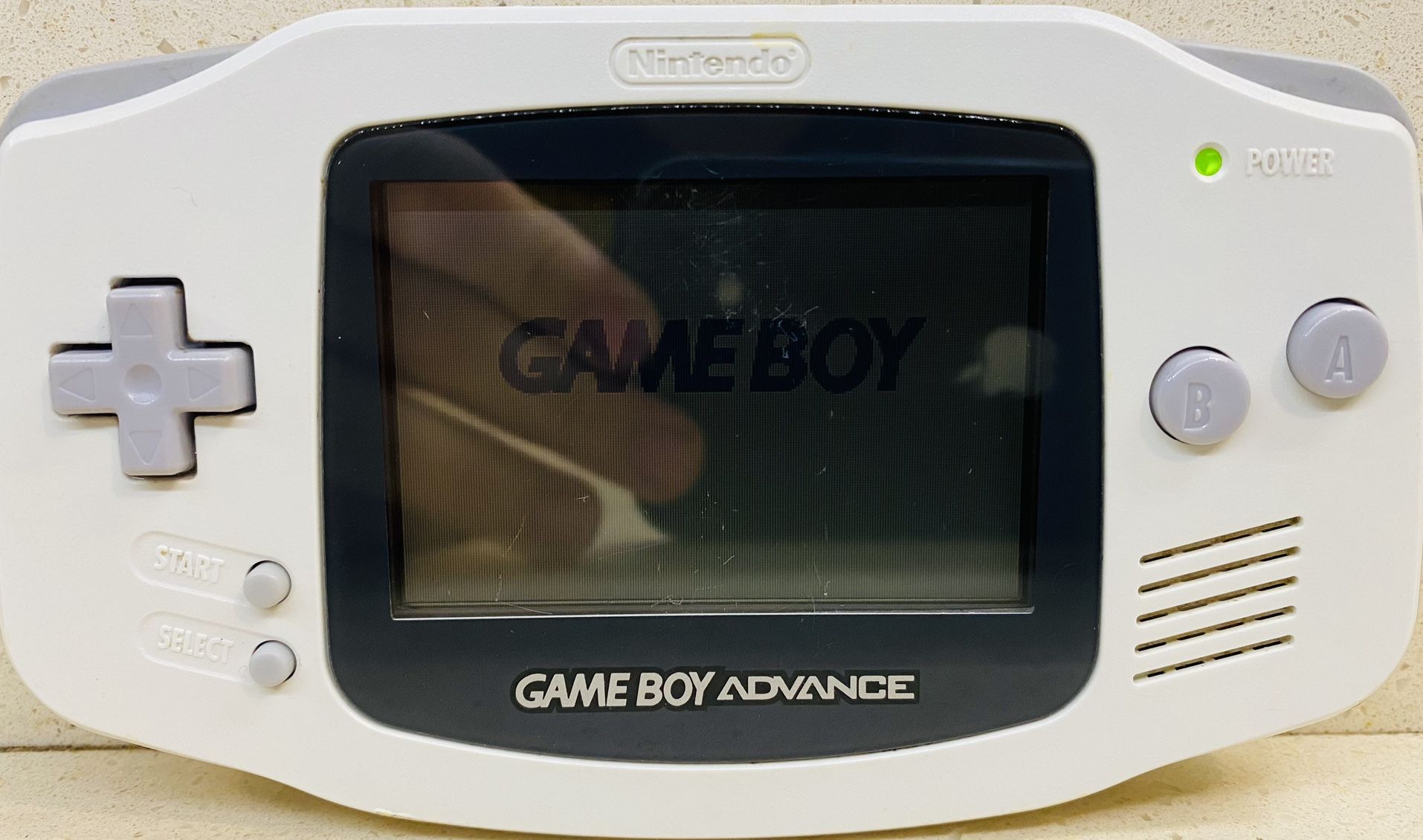 Nintendo Game Boy Advance Arctic White Bundle w/ Game Handheld System Original